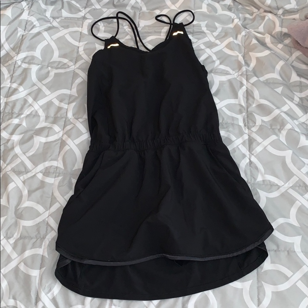 Lululemon sweaty or not runsie romper size 4 black
